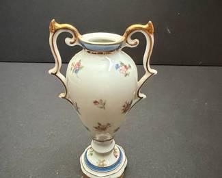Hand-Painted Porcelain Urn Vase - Occupied Japan