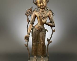 Bronze Padmapani Lokeshvara Statue