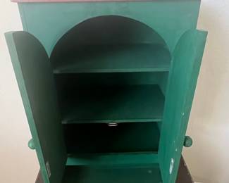 Hand-Painted Decorative Wall Cabinet