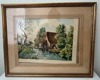 Paul Emile Lecomte 'The Shady Road' Etching