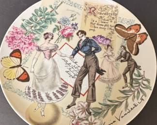 Gloria Vanderbilt 'Remembrance' Decorative Plate