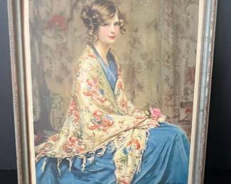 Arthur Garratt 'Alice Blue Gown' Lithograph Print