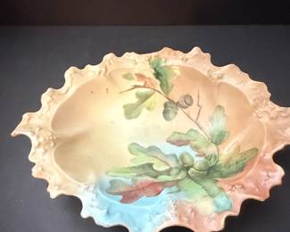 Hand-Painted Porcelain Serving Dish by E.H. Smith
