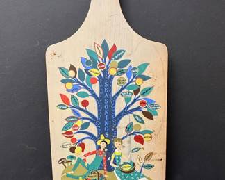 Vintage "Seasonings Tree" Decorative Cutting Board