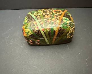 Kashmiri Papier-Mâché Trinket Box