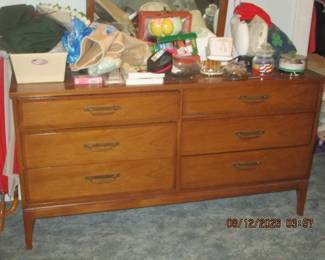 Matching MCM dresser and mirror