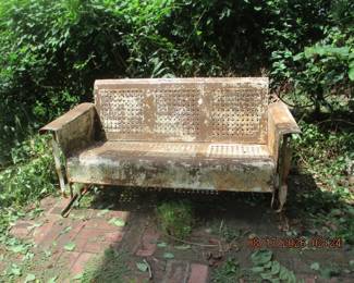 50s metal outdoor glider