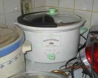 Somersize and vintage Rival Crock Pots