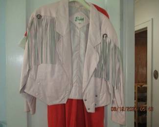 Medium pink leather jacket