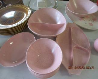 Petal Pink Vernon Ware dishes
