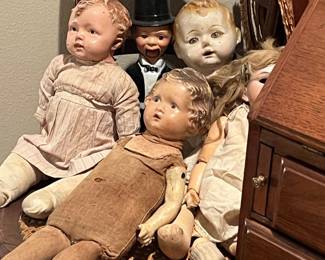 Lots of Antique Dolls