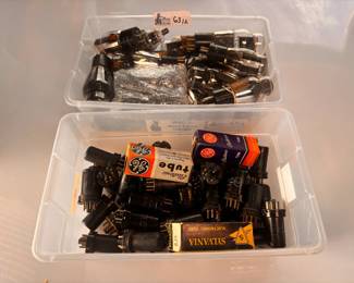 Lot of 2A3, 59 & 6J5 Audio Amplifier Tubes: National Union / GE / RCA Mix