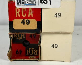 Lot of 49 Radio Tubes Boxed, RCA, Ken-Rad