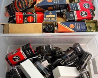 Lot of 6SN7GT Audio Amplifier & 6L7 Radio Tubes: RCA / Sylvania / GE Mix