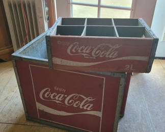 Lot 66: Coke Cooler And Box