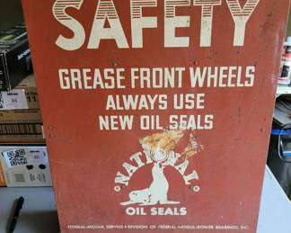 Lot 78: National Oil Seals Metal Storage Box
