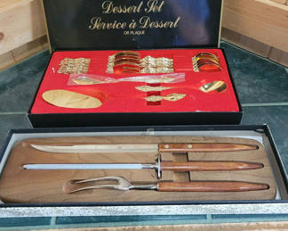 Lot 18: Vintage Cutlery And Desert Set.