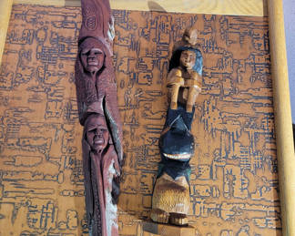 Lot 13: Awesome Native Carved Cedar