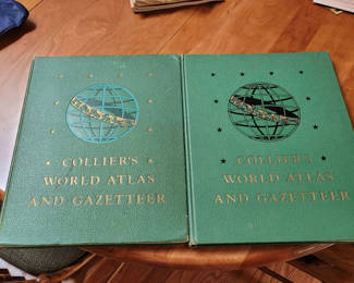 Lot 45: Colliers World Atlas Books.