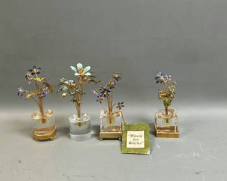 Lot 18: Jane Hutchenson Vintage Lucite Brass Ornaments for Gorham