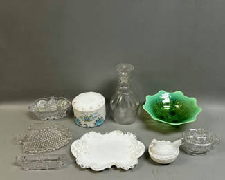 Lot 45: Clear to Colored Glass