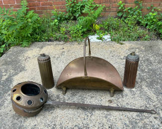 Lot 32: Antique Copper & Brass Items
