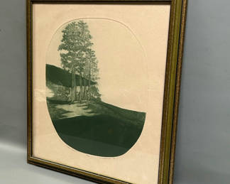 Lot 8: Signed Landscape Colored Intaglio