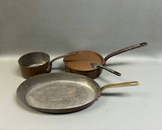 Lot 40: Antique E. Dehillerin Paris French Copper Ware