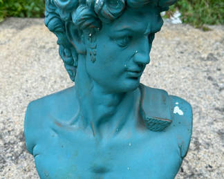 Lot 23: Michelangelo's David Head Chalkware Vintage