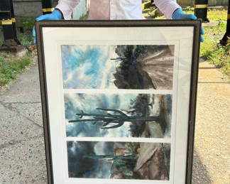 Lot 12: Pastel Desert Landscape Signed