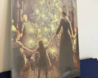 Lot 194: Family around Christmas Tree Canvas