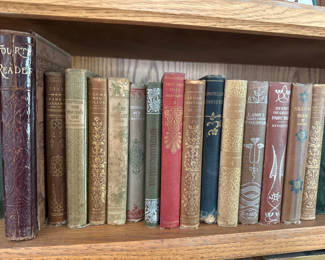 Lot 2: Antique leather-bound book collection