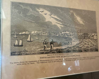 Lot 3: North-Eastern View of Provincetown, Massachusetts – Antique Engraving