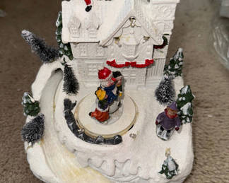 Lot 142: Assorted Christmas Village Figurines and Decor