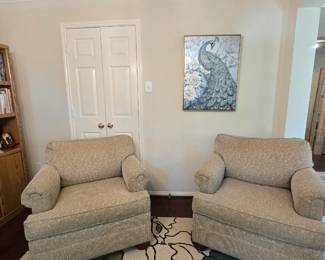 Pair of chairs by Ethan Allen