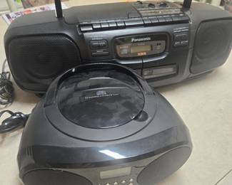 Boom box and CD player