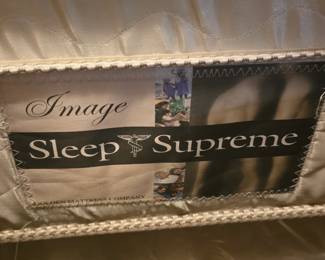 Mattress and box spring labeled Image Sleep Supreme