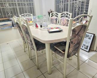 Dining table with 6 chairs