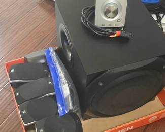 Logitech surround sound speaker system 