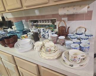 Tea pots, tea sets, decorative dishes and more