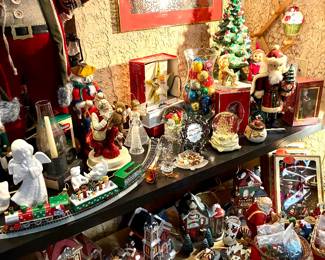 Vintage and new Christmas decor