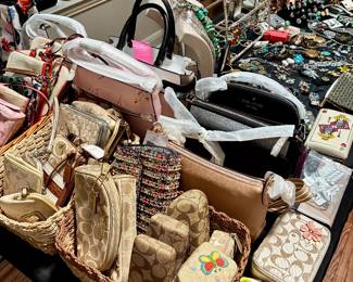 Coach wallets and Kate Spade purses