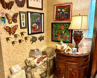 Butterflies wall art and framed Molas