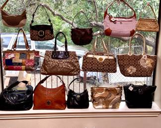 Dozens of retired Coach purses