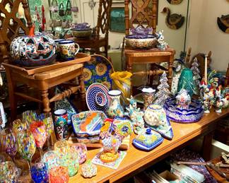 Polish Unikat pottery and Murano glass