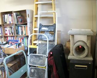 LADDERS, DOLLY, CAT TREE