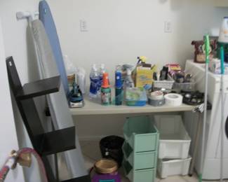  IRONING BOARD, WALL SHELF