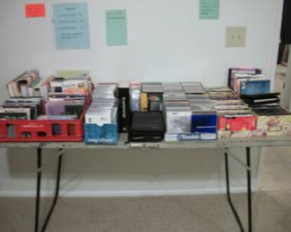 CD'S, DVD'S, VHS TAPES