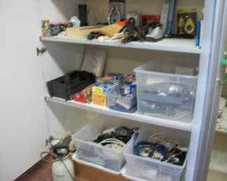 EXT. CORDS, SPRAYER, TOOLS
