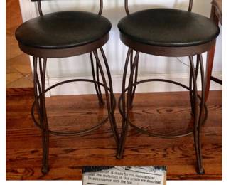  Pair of Trica Inc (Premium made in Canadian) Swivel High Back Stools $125 Each or $200 for the Pair.